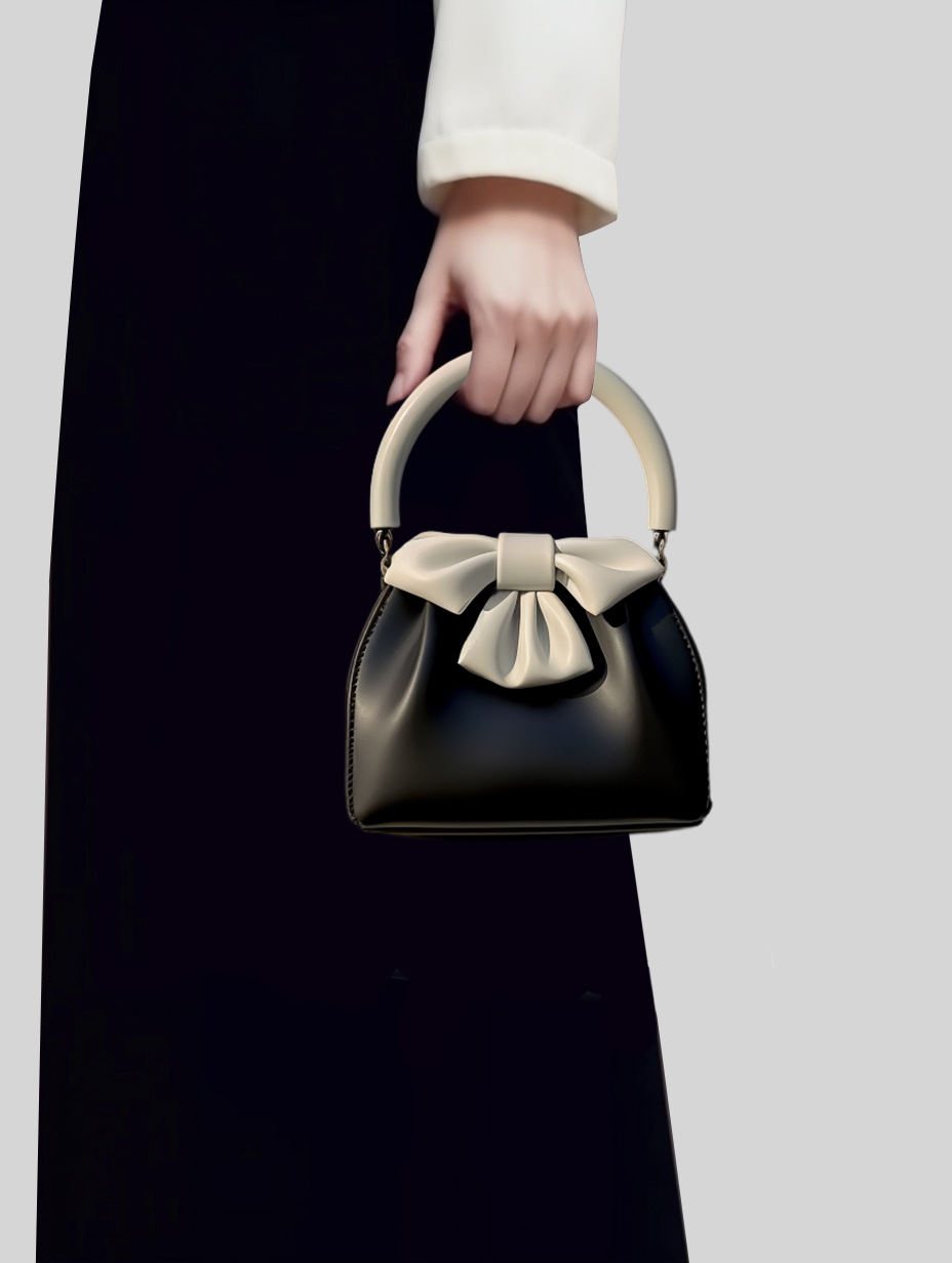 Stylish Mini Handbag with Bow Design for women
